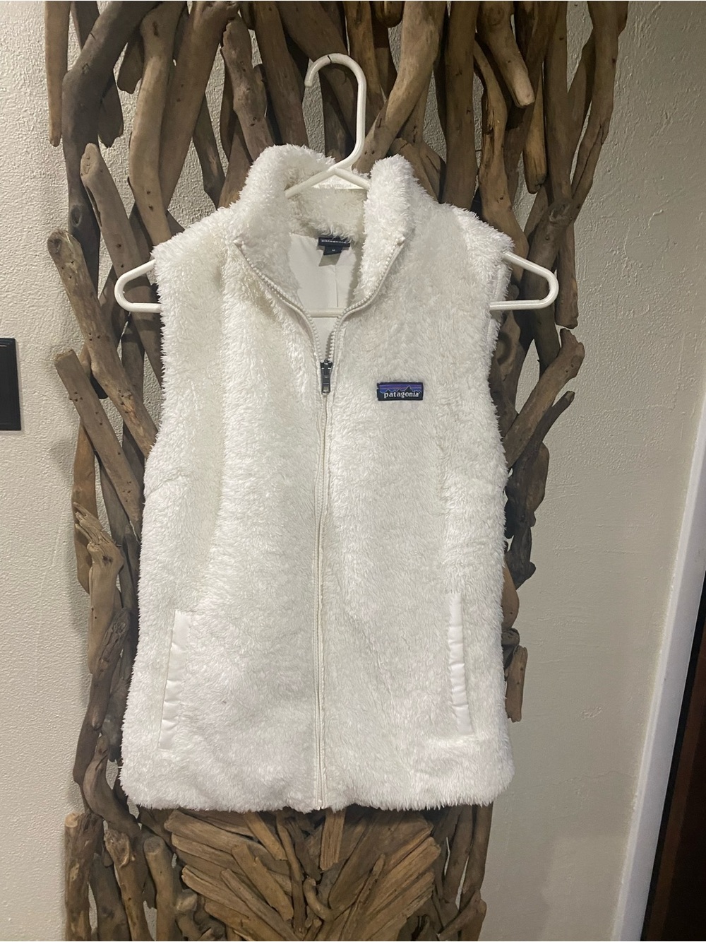 Patagonia Cream Sherpa Fleece Jacket